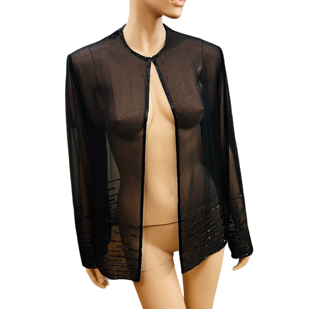 New Without Tag Cache Vintage Cape Size M Sheer B… - image 7